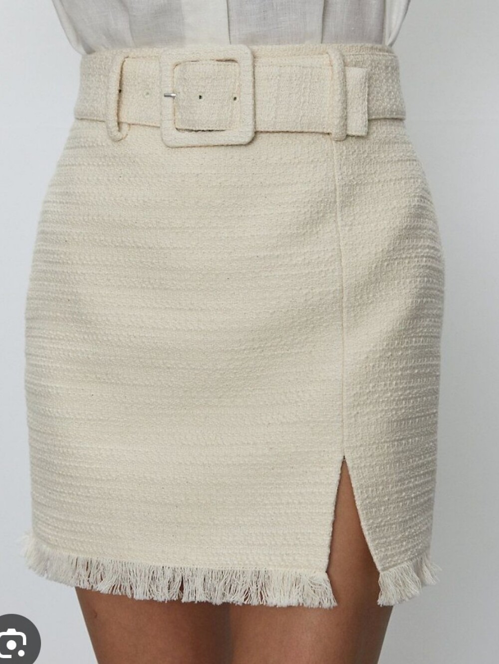 Babaton NWT "Pristina" cotton tweed mini skirt Sz 4